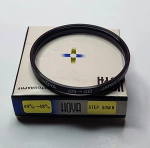 Hoya 49-48mm Step-Down Stepping Lens Filter Adapter Ring 49mm-48mm 49mm-48 49-48 - Picture 1 of 4