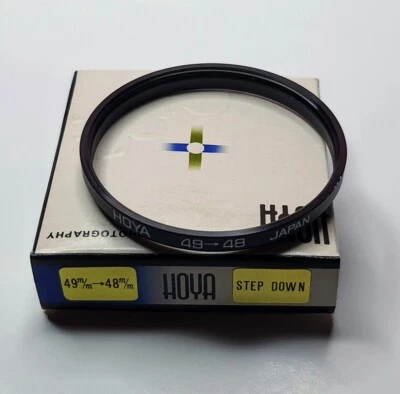 Hoya 49-48mm Step-Down Stepping Lens Filter Adapter Ring 49mm-48mm 49mm-48 49-48 - Image 1 of 4