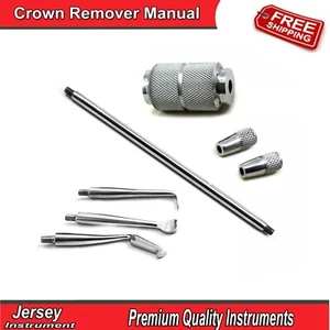 Dental Restorative Crown Remover Manual With 3 Tips Crowns Bridge Removal Tools - Picture 1 of 4