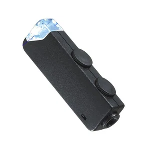 Microscopio tascabile 60X regolabile zoom portatile lente di ingrandimento LED antico mini - Foto 1 di 11