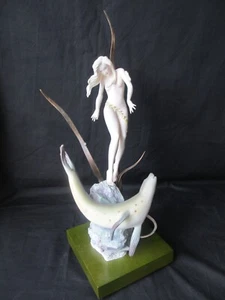Rare Albany Worcester Bronze Fine China,Mermaid & Seal figurine ,Ltd Edition - Picture 1 of 10