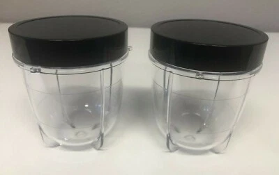 Juego de 2 tazas y tapas cortas de 10 onzas de repuesto Blenpar, Magic Bullet compatible Foto 1 de 3