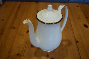 Wedgwood Royal Lapis Bone China Coffee Pot with Lid - Mint - Picture 1 of 10