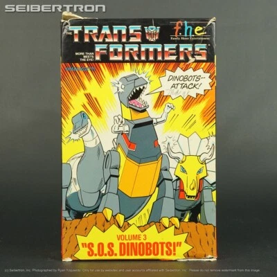 Transformers BETA Tape Vol 3 SOS DINOBOTS FHE Big Box 1984 240716A - Image 1 of 4