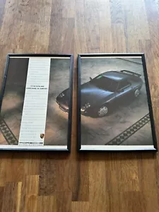 Revista enmarcada original Porsche 928 S S4 serie 4 anuncio hombre arte de pared rupestre - Imagen 1 de 3