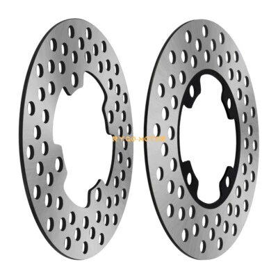 2x Rotores de disco de freno delanteros para Yamaha Wolverine 350 450 YFM350X YFM450FX 2006-10 Foto 1 de 4