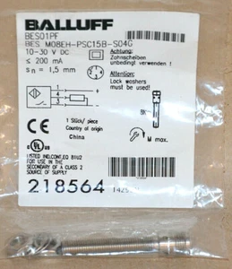 BALLUFF BES01PF induktiver Sensor BESM08EH-PSC15B-S04G 218564 NEU - Bild 1 von 1