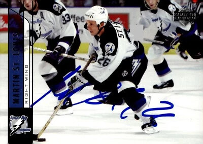 Martin St. Louis - Signed 2006-07 Upper Deck Series 1 Card #174 - Tampa Bay - Image 1 of 2