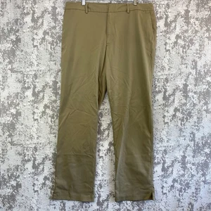 Under Armour Straight Leg Trouser Pants Mens Size 36X34 Khaki Brown Golf Casual - Picture 1 of 17
