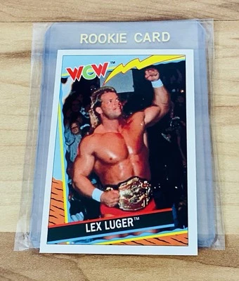 Lex Luger Rookie Card 1992 WCW Topps UK #54 MINT RARE Vintage Wrestling WWF WWE - Image 1 of 2