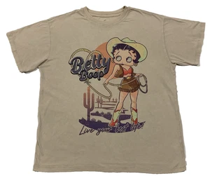 Betty Boop Cowgirl Damen Tee Tshirt Gr. XL Lasso Live Your Best Life Fleischer - Bild 1 von 12