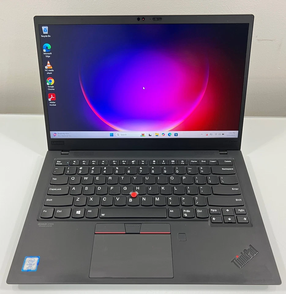 Lenovo Thinkpad X1 Carbon Gen 7 i7-8665U 1.9Ghz 16GB 512GB Win 11 Pro Grade B - Imagem 1 de 4