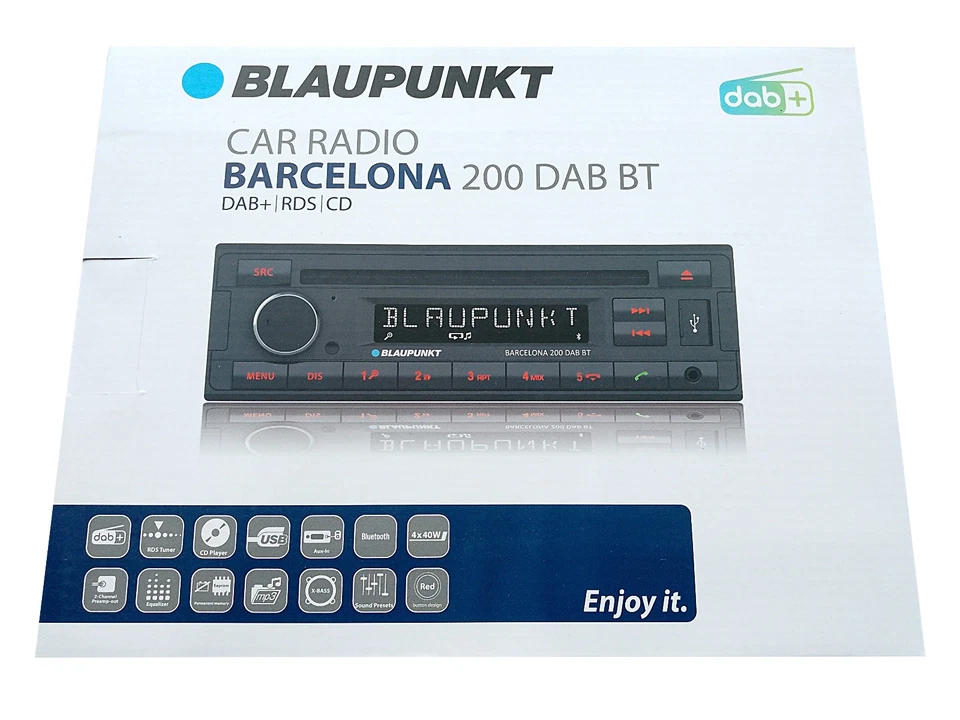 Blaupunkt Barcelona 200 DAB BT Autoradio mit Bluetooth CD MP3 USB AUX-IN DAB+ - Bild 1 von 1