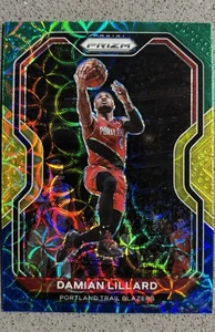 Damian Lillard 2020 Panini Prizm azul amarillo verde elección #173 - Imagen 1 de 2