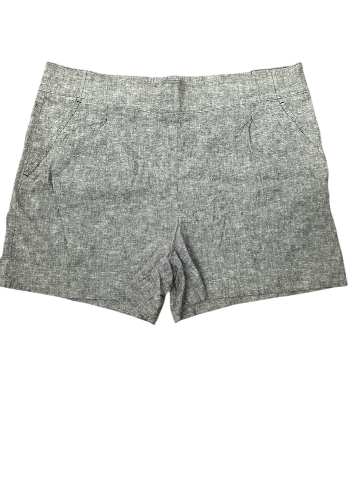Pantalones Cortos para Mujer Apt 9 Mezcla de Lino XL Gris Clásico Pull On Chic Bolsillos Verano Foto 1 de 4