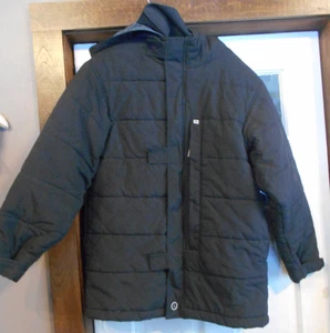 Air Jordan CAPPOTTO con cappuccio giacca lunga zip logo nero PARKA MEDIUM BUILT IN MASK - Foto 1 di 13