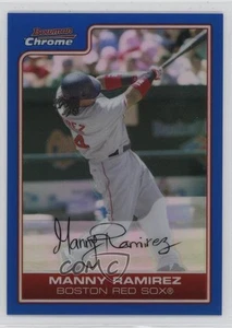 Bowman 2006 cromo refractor azul/150 Manny Ramírez #168 - Imagen 1 de 4