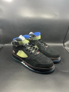 Size 13 - Jordan Fusion 5 Air Force 1 Black/Vrsty Red-Blue 318608-061 - Picture 1 of 8