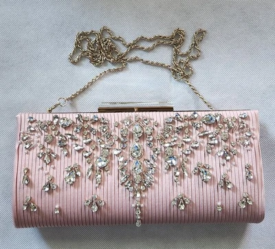 Correa de hombro BADGLEY MISCHKA ADELE adorno frontal con joyas con caja de regalo nueva Foto 1 de 4