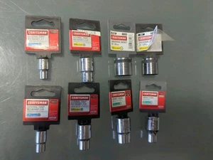 Lot Of 8 Sears Craftsman Sockets Nos Sockets Free Shipping  - Picture 1 of 8
