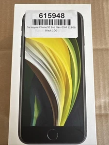 Apple iPhone SE 2020 128GB Black  ohne Simlock MXD02ZD/A Refurbished #Q1/25 - Bild 1 von 2