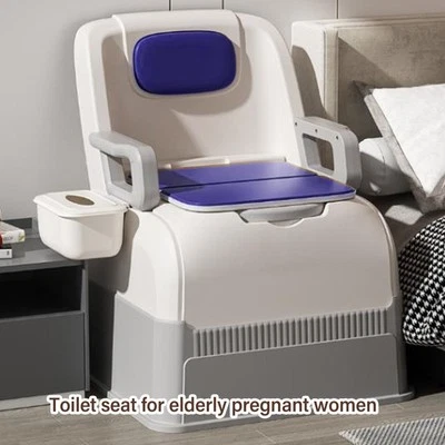 Bedside Commode For Toilet Soft Padded Removable Armrest High Load Capacity O - Image 1 of 4
