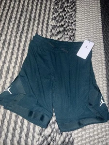 NWT Nike Jordan Youth Boys Dri-FIT Diamond Shorts Green Sz L 12-13 $50 - Picture 1 of 3