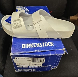 Birkenstock Arizona BS White EVA Sole 46 M13 Regular Fit New - Picture 1 of 5