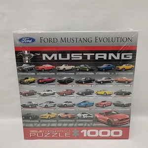 Ford Mustang Evolution Jigsaw Puzzle by Eurographics 1000 Pieces Sealed - Picture 1 of 5