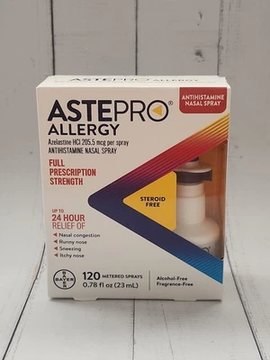 Spray nasal para alergias Bayer Astepro, 120 aerosoles medidos, caducidad: 10-2027 Foto 1 de 4