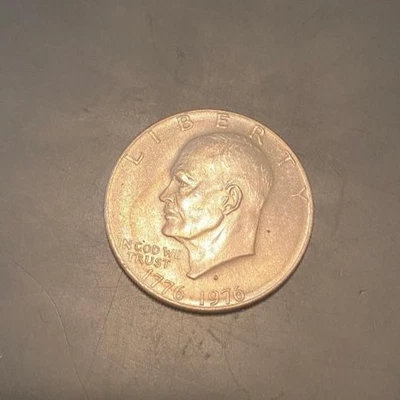 1776-1976-D EISENHOWER~IKE~ERROR DOLLAR~Strike Thru~Toning~Filled MM~Rim~DDO? - Image 1 of 2