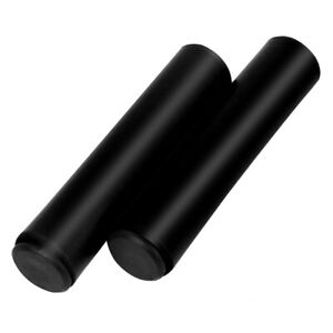 Anti-slip Shock Absorption Silicone Handlebar Grips With End Plugs Black