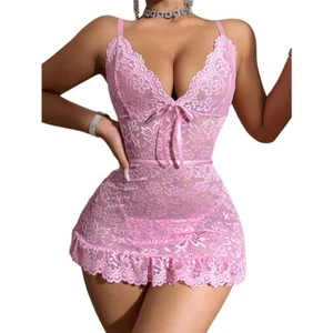 Sexy Mujer Babydoll Noche Lencería En La Noche Dentenie Vestido De - Imagen 1 de 15