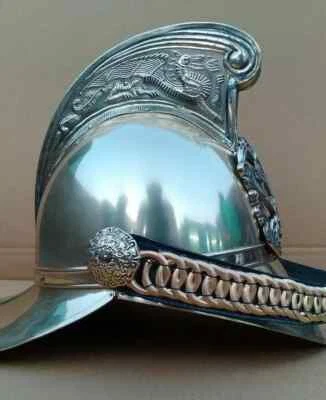 Late 19th Century Austrian Volunteer Fire Brigade Helmet replica handmade design - Image 1 of 4