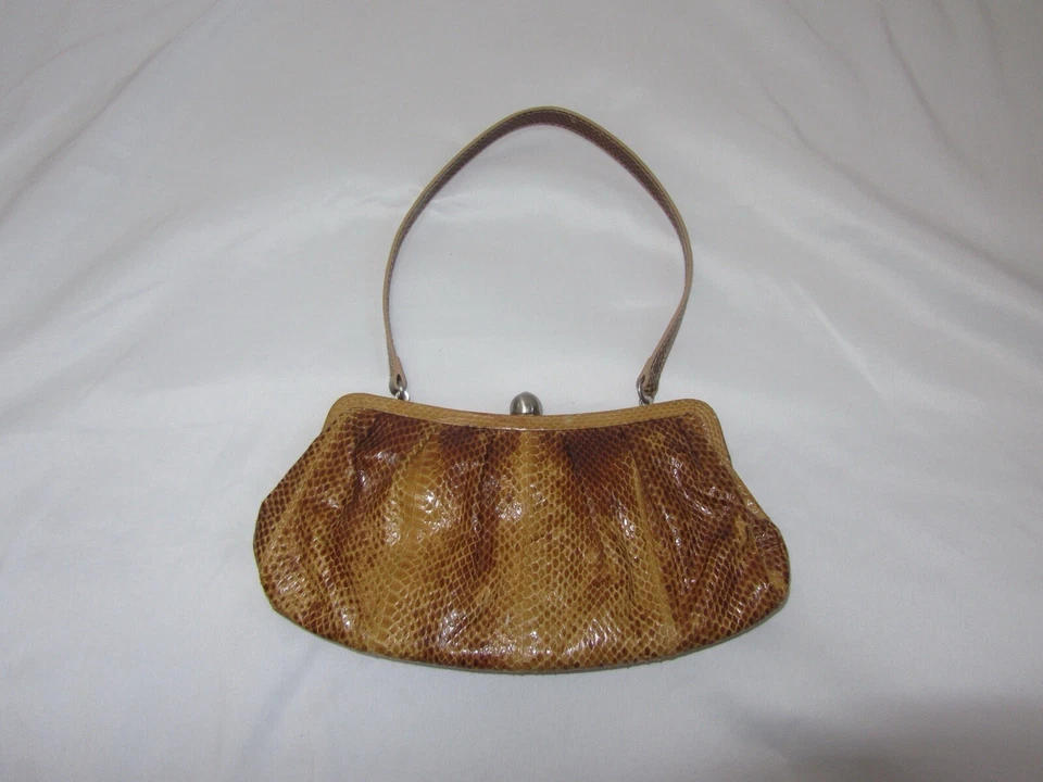 Monedero vintage años 70 piel serpiente cuero francesco biasia Foto 1 de 4