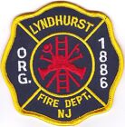 Lyndhurst Fire Dept. New Jersey NJ patch NEW!