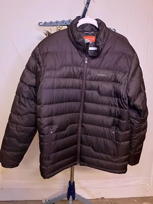 Merrell Womens Large Goose Feather Down Puffer Jacket Brown EUC - Image 1 of 4