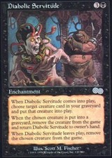 MTG magic cards 2x x2 Light Play, English Diabolic Servitude Urza's Saga