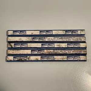 Vintage Lot of 5 Flat Carpenter Advertising Pencils Brown Graves Lumber Co. Ohio - Picture 1 of 2