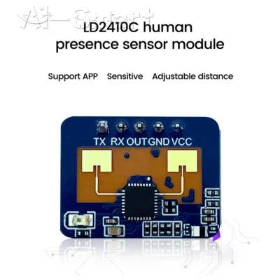 HLK-LD2410C DC 5V 24G Human Presence Status Radar Sensor Motion Detection Module - Image 1 of 4