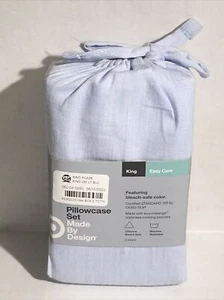 Juego de funda de almohada Made By Design azul claro tamaño king 20x40  - Imagen 1 de 2