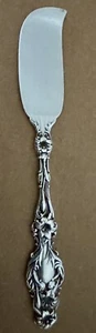 WHITING MFG LILY 5 5/8” STERLING FLAT HANDLE INDIVIDUAL BUTTER KNIFE No Monogram - Picture 1 of 4