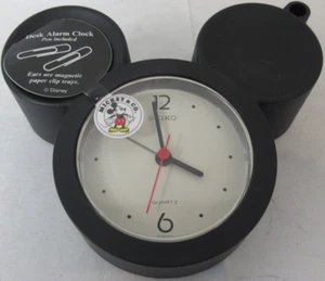 Disney Mickey & Co. Seiko Desk Alarm Clock Magnetic Ears QXZ502KLX Tested Works - Picture 1 of 6