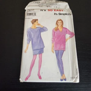 Simplicity 7949 Damen Hose Rock Tunika Oberteil Schnittmuster Größe PT-XL  - Bild 1 von 4