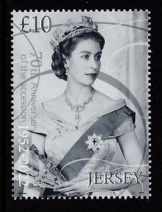 JERSEY 2022 QUEEN ELIZABETH II 70TH ANNIVERSARY ACCESSION 1952-2022 MNH - Picture 1 of 1