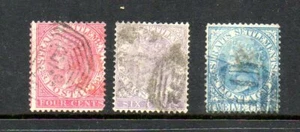 Straits Settlements - Scott #'s 11,12,14 - Used - Picture 1 of 1