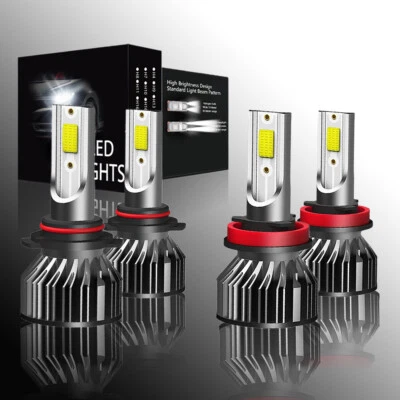 For Chevy Traverse LS & LT 2009 2010 2011 2012 LED Headlights High Low Bulbs Kit - Imagem 1 de 4