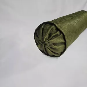 Decorative Tube Pillow, Moss 18" Long X 6" wide include filling. - Picture 1 of 3