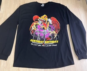(LG) 2021 Día de la Tierra Cumpleaños CONCIERTO Camisa Negra MANGA LARGA Camiseta BRILLO NUEVA SIN ETIQUETAS - Imagen 1 de 8