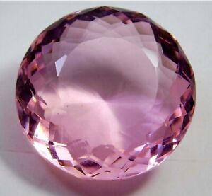 Pink Kunzite 80.65 Ct. Round Faceted Cut AAA+ Loose Gemstone Gift for Birthday